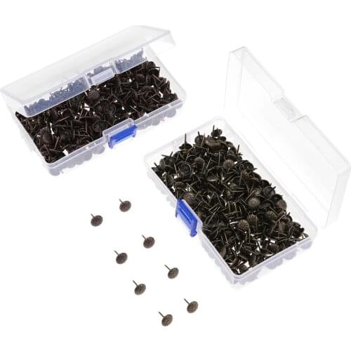 300pcs 11*17mm Zinc Alloy Upholstery Nails Decorative Furniture Tacks Jewelry Box Upholstery Pins Craft Thumbtack Tack