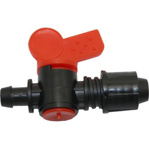 5 Pcs With Fixed Valve Nut Barbed Valve Garden Tools Drip Irrigation System Water Flow Control Garden Hose Connector Water Valve