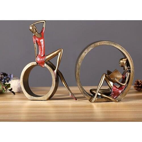 Home accessories home decor modern living room decoration resin embellishments Wine cabinet decoration Study bookcase decoration