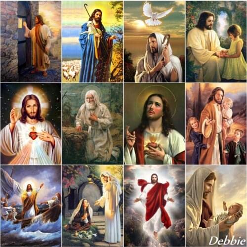 Diamond Painting Religion 5D DIY Full Square/Round Drill Embroidery Icons Jesus Beaded Pictures Cross Stitch Home Decoration