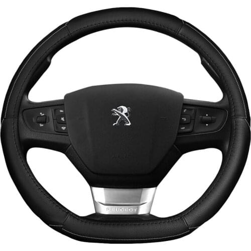 For Peugeot new 308 408 3008 308s 301 2008 307 508 Car interior steering wheel cover