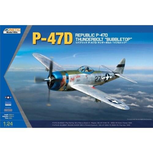 KINETIC 1/24 P-47D REPUBLIC THUNDERBOLT BUBBLETOP K3207