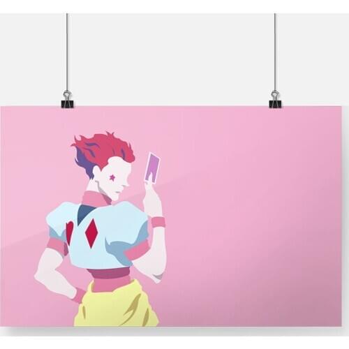 Hisoka Morow Hunter x Hunter Anime Poster Framed Wooden Frame Canvas Painting Wall Art Decor room Study Home Decoration Prints