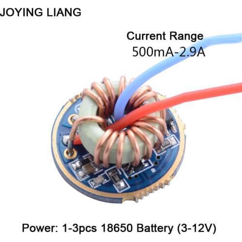 JYL-7801 Flashlight 1-3 Batteries Universal Constant Current T6/U2/L2 Driver Board QX9920 22MM Electric Circuit Board