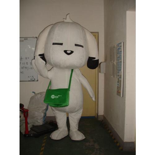 Dog Mascot Costume Halloween Mascot Costume Fancy Dress with helmet Birthday Performance Adult Outfit