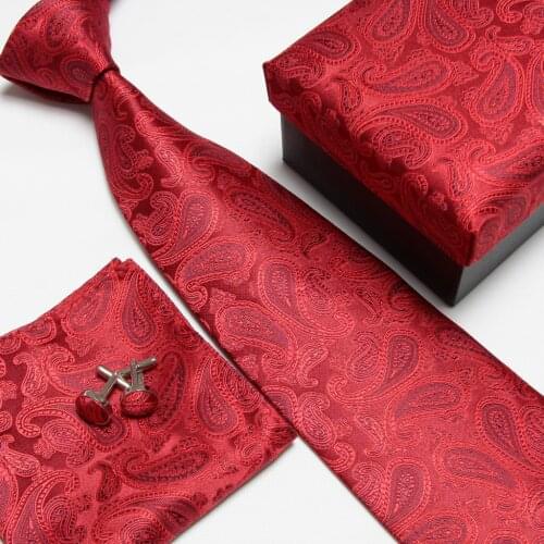 Male formal commercial marriage tie cufflinks pocket towel gift box set white collar 1201 - 2