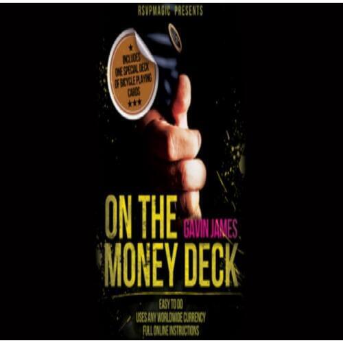 On the Money (Gimmick and Online Instructions) by Gavin James Illusions Close up Magic Street Magic Props Magician Cards Funny