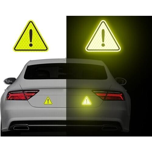Night reflector Collision avoidance warning Glow stick Triangle sign For car motorcycle bicycle Childrens backpack pram