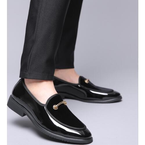 2019 autumn Newest Fashion Men Formal Wedding Party Shoes High Quality Pointed Toe Business Shoes Men Loafers Oxford Shoes C1-62
