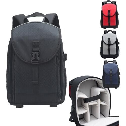 New Backpack Shoulder Bags with Compartments for Canon Nikon Sony DSLR Lens Tripods Camera Accessories