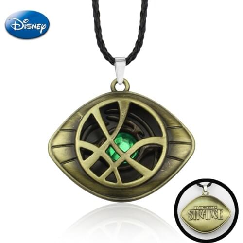 Marvel Around Pendant Toys Avengers Doctor Strange Glasses Infinity Time Stones Figure Pendants Jewelry Toys for Children Gifts