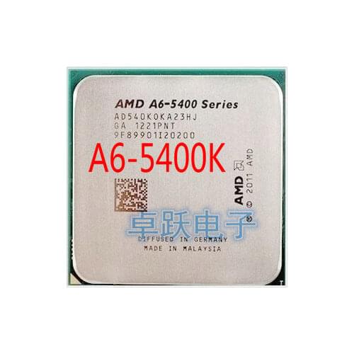 AMD A-Series A6-5400 A6 5400 A6-5400K A6 5400K 3.6Ghz 65W Dual-Core CPU Processor Socket FM2 free shipping