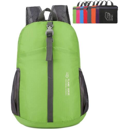 2019 new Lightweight Foldable Storage Waterproof Nylon Backpack women and men Children Ultralight Travel Shopping Bags