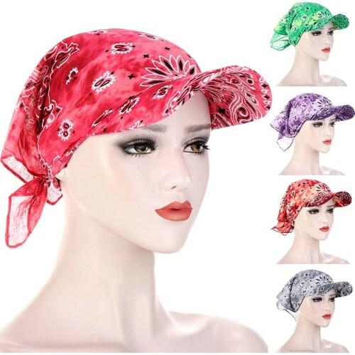Unisex Cotton Hat Fashion Square Scarf Cap Soft Headscarf Baseball Cap for Women Men Outdoor Brim Sunshade Hats Gift Hip Hop