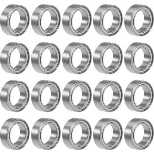 MR128ZZ Deep Groove Ball Bearing 8x12x3.5mm Double Shielded Bearing Steel Bearings 20-Pack