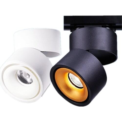 85-265Vac 24 degree beam angle foldable and 360 degree rotatable Surface mounted ceiling ,rail mounted track spot lamp 5-12W