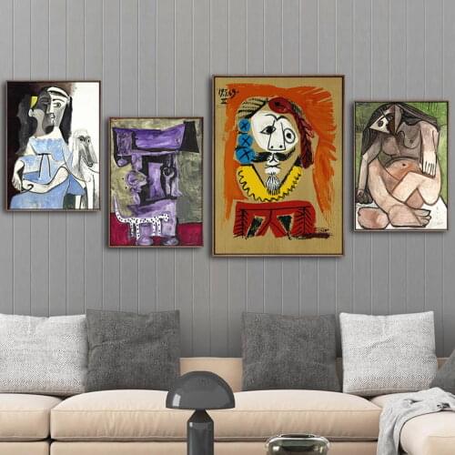 Home Decoration Print Canvas Art Wall Pictures Poster Canvas Printings Paintings Spanish Pablo Picasso A Man Writing