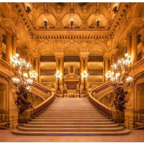 Vinyl Photography Backdrop Beauty and the Beast Fairy Tale Castle Computer Printed Children Background for Photo Studio ZH-242