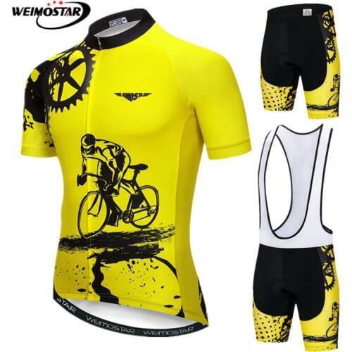 Weimostar Cycling Jersey Set 2021 Pro Team Cycling Clothing Summer Breathable Bicycle Wear Clothes Short Sleeve Bike Clothing