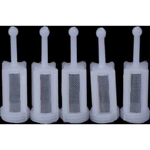 10pcs Plastic Mesh Gravity Type Spray Gun Spray Filter Pot Diameter 11mm length 36mm
