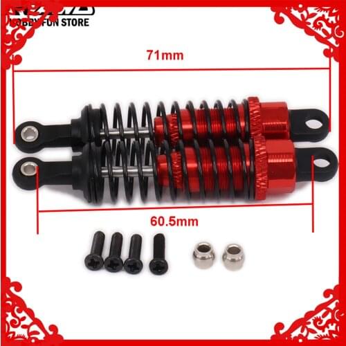 RCAWD 70mm Front Shock Absorber Damper Oil Filled Type For Rc Hobby Car 1/12 Wltoys L959 L969 L979 L202 L212 L222 K959 959-31