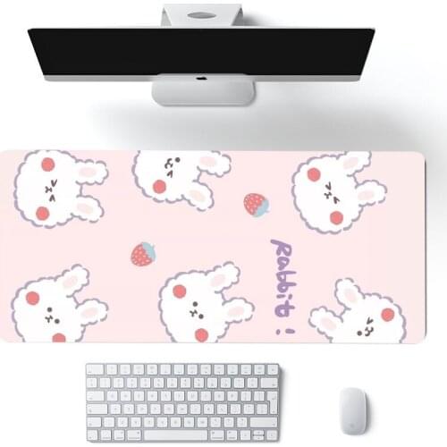 Anime kawaii Big Mouse Pad Large Rubber Gaming Mat Speed Kawaii XL MousePad Keyboard Locking Edge Otaku Compute mouse pad