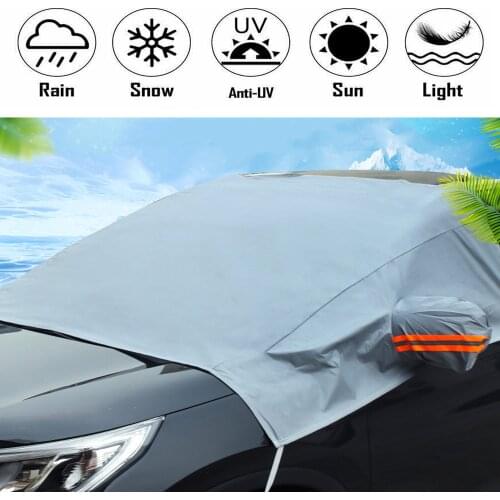Car Front Windshield Cover Snow Windshield Window Cover Sun Shade Sunshade Sun Visor Block Dust Frost ICE Snow Guard Protector
