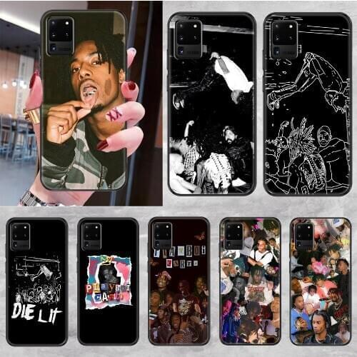 PLAYBOI CARTI Die lit Phone case For Samsung Galaxy Note 4 8 9 10 20 S8 S9 S10 S10E S20 Plus UITRA Ultra black trend Etui soft