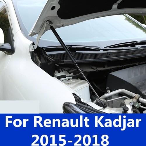 For Renault Kadjar 2015-2018 front hood Engine cover Hydraulic rod Strut spring shock Bars bracket Hood hydraulic support rod