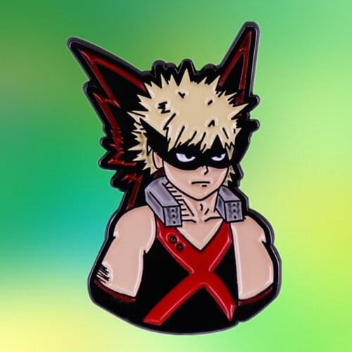 Katsuki Bakugo Kacchan Boku No Hero King Explosion Murder enamel pin Japanese superhero manga brooch badge