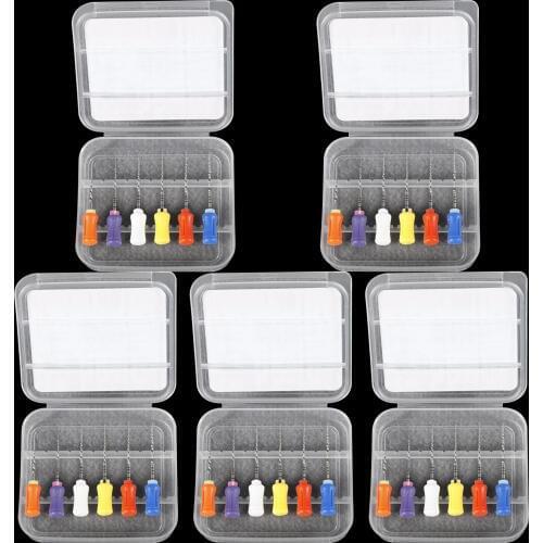 5 Boxes Dental Endodontics NiTi Super Rotary ENDO Files SX-F3 for Hand Use 25mm