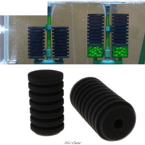 Aquarium Filter Sponge For QS Filter Fish Tank Air Pump Biochemical Replacement Black Sponge Filters Absorb Dirt