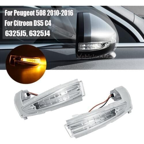 Car Wing Mirror Indicator light Right Side / Left side Driver side Passenger side Repeater Lamp For Peugeot 508 Citroen DS5 C4