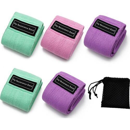 3pcs Hip Circle Loop Resistance Band Yoga Anti-slip Gym Fitness Rubber Band Braided Elastic Band Hip Lifting Resistance Band