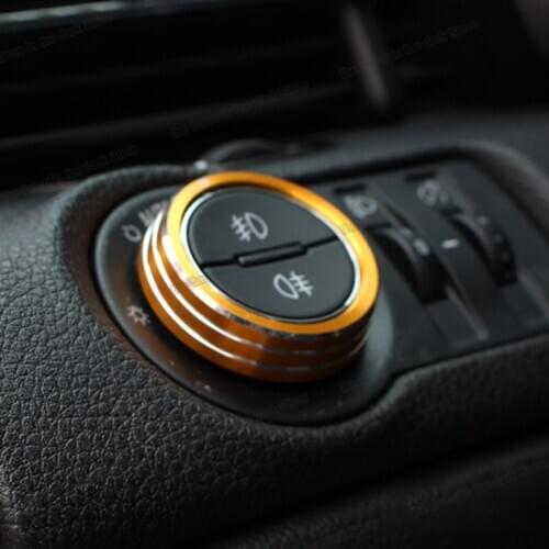 Lsrtw2017 Car Steel Wheel Button Frame Trims for Mg Zs 2017 2018 2019 2020 Mg6 Interior Accessories Auto Styling