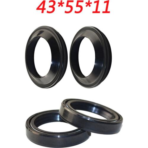 For APRILIA BUELL DUCATI TRIUMPH Yamaha R1 R6 Motorcycle 43 55 11 Front Fork Oil Seals Dust Seals Front Fork Absorber Parts