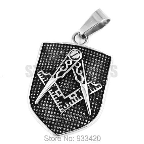 Wholesale New Masonic Pendant Stainless Steel Jewelry Classic Freemasonry Motor Biker Mason Mens Women Pendant SWP0321B