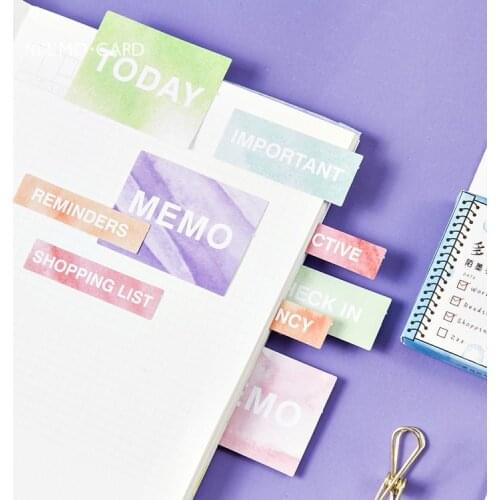 45pcs/box Colorful Indexes Label Stickers Set Decorative Stationery Stickers Scrapbooking DIY Diary Album Stick Lable