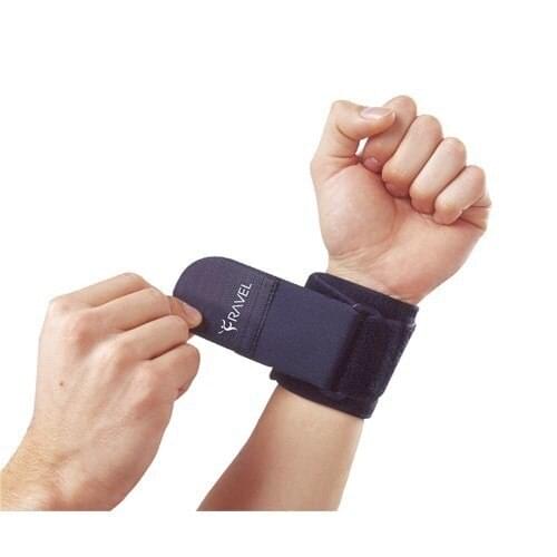 Ravel Deluxe Neoprene Dura-Strong Adjustable Supportive Hand Wristbands-RV 8000