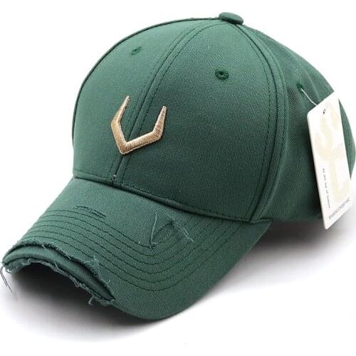 New men and women cotton3D V embroidery Hole baseball cap camouflage fashion ladies classic brand fishing hat