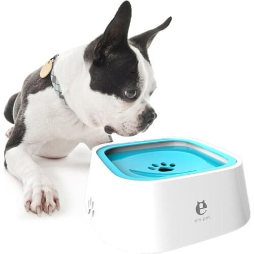 New Dog Drinking Water Bowl 1.5L Floating Non-Wetting Mouth Cat Bowl Without Spill Drinking Water Dispenser ABS Plastic Dog Bowl