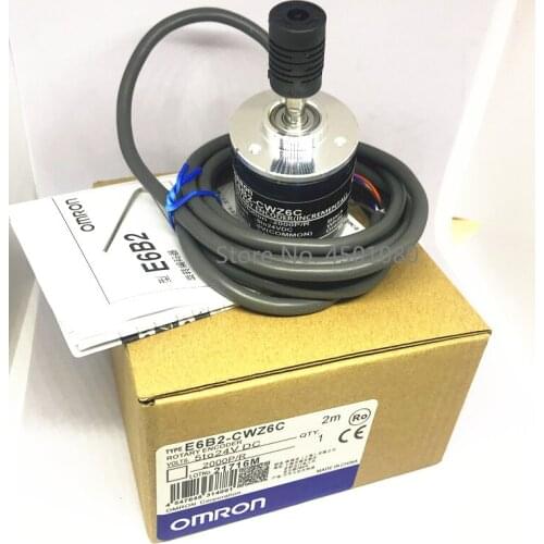 NEW E6B2CWZ6C OMRON Rotary Encoder E6B2-CWZ6C 2500 2000 1800 1024 1000 600 500 400 360 200 100 60 40 30 20P/R 5-24v