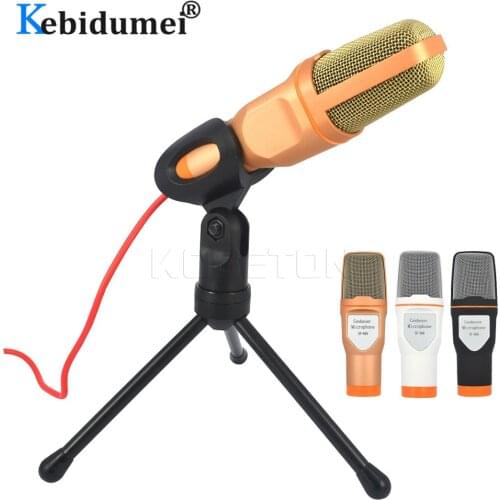 Kebidumei SF-666 Wired Professional Microphone Condenser Sound Podcast Studio Mic For PC Laptop Skype MSN Microphone