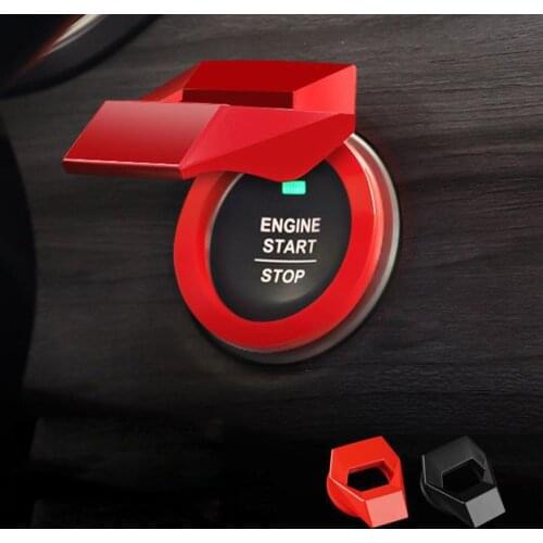 Universal Car Interior Engine Start Stop Cover Push Button Switch Trim Sticker