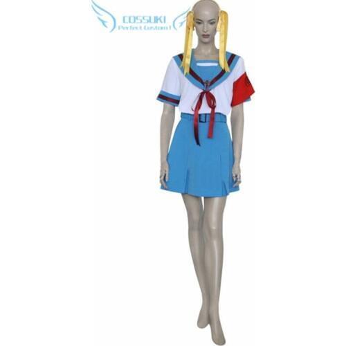 High Quality Haruhi Suzumiya Asahina Mikuru Uniform Cosplay Costume ,Perfect Custom For You