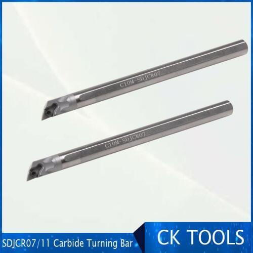 High Speed Seismic boring Bar Alloy tool Steel Internal Hole lining Bar C08K-C32 SDJCR07 SDJCR011 solid carbide lathe tool