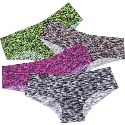 Womens underwear sexy seamless low waist female panties stripe sports ladies lingerie high quality comfortable