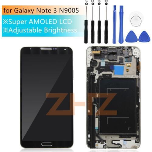 For Samsung Galaxy Note 3 N9005 LCD Display Touch Screen Digitizer assembly With Frame for Galaxy Note3 N9005 LCD Display