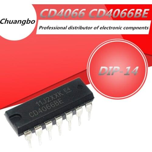 10pcs CD4066 CD4066B DIP14 CD4066BE DIP-14 New spot IC