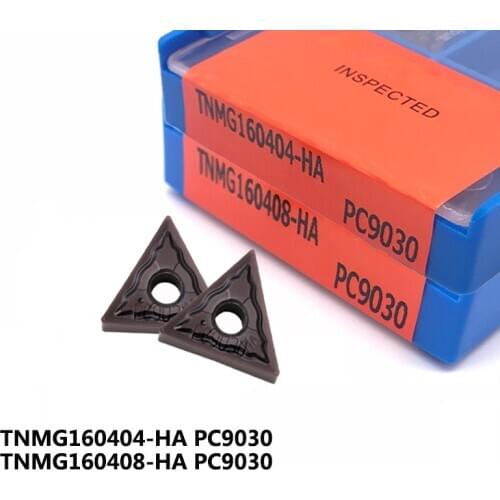 10PCS TNMG160404 TNMG160408 HA PC9030 100% Original Carbide Inserts CNC Lathe External Turning Tool Insert For Stainless Steel